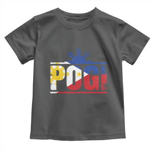 Pogi Filipino Slang Filipino Flag Pinoy Sun And Star Toddler T Shirt TS11 Dark Heather Print Your Wear