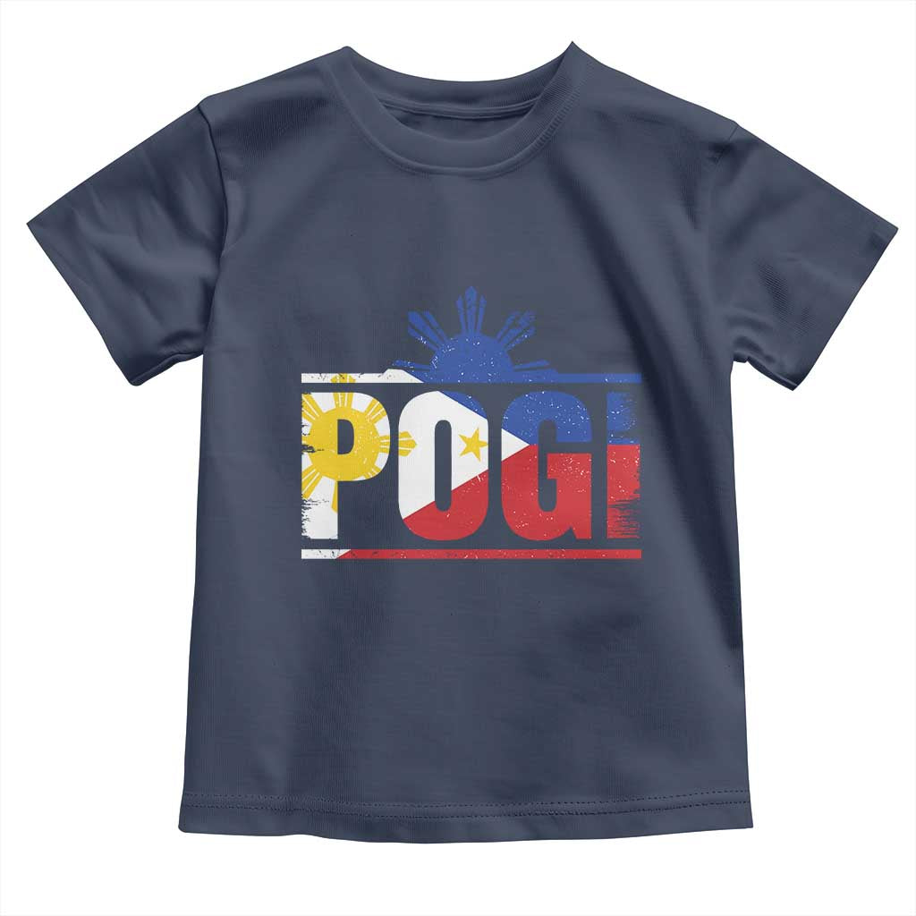 Pogi Filipino Slang Filipino Flag Pinoy Sun And Star Toddler T Shirt TS11 Navy Print Your Wear