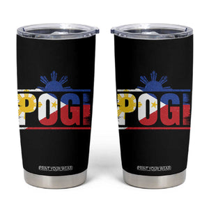 Pogi Filipino Slang Filipino Flag Pinoy Sun And Star Tumbler Cup TS11 Black Print Your Wear