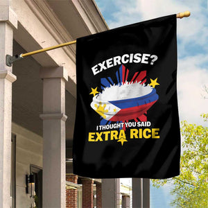 Funny Philippines Garden Flag Exercise I Thought You Said Extra Rice TS11 Print Your Wear