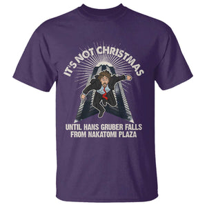 Funny Nakatomi Plaza T Shirt It's Not Christmas Until Hans Gruber Falls From Nakatomi Plaza TS11 Purple Print Your Wear