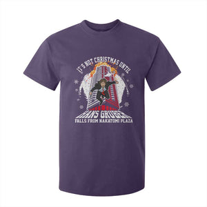 Funny Nakatomi Plaza T Shirt For Kid It's Not Christmas Until Hans Gruber Falls From Nakatomi Plaza Explode TS11 Purple Print Your Wear