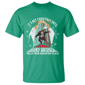 Funny Nakatomi Plaza T Shirt It's Not Christmas Until Hans Gruber Falls From Nakatomi Plaza Explode TS11 Irish Green Print Your Wear