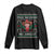 Funny Trump Mexico Christmas Long Sleeve Shirt Feliz Navidad Mis Amigos Sombrero Xmas TS11 Black Print Your Wear