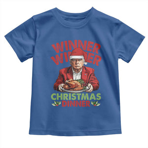 Funny Trump Christmas Toddler T Shirt Winner Winner Christmas Dinner Santa Trump Turkey TS11 Royal Blue Print Your Wear