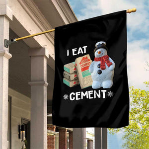 Funny Christmas I Eat Cement Garden Flag Snowman Snow Cement Oddly Specific Dank Meme TS11 Print Your Wear