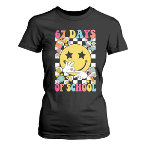 67 Days Of School T Shirt For Women Six Seven Meme Student Teacher TS11 Black Print Your Wear