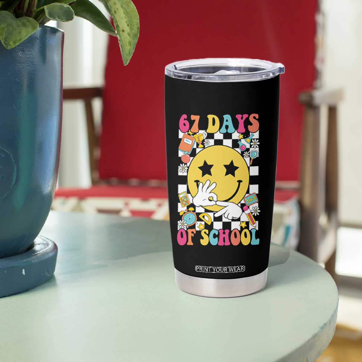 67 Days Of School Tumbler Cup Six Seven Meme Student Teacher TS11 Print Your Wear
