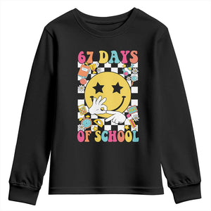 67 Days Of School Youth Sweatshirt Six Seven Meme Student Teacher TS11 Black Print Your Wear