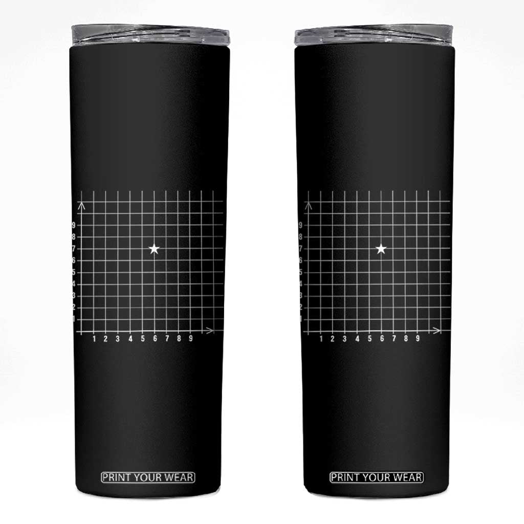 Funny 67 Math Coordinates Skinny Tumbler Teacher Student Six Seven Meme TS11 Black Print Your Wear