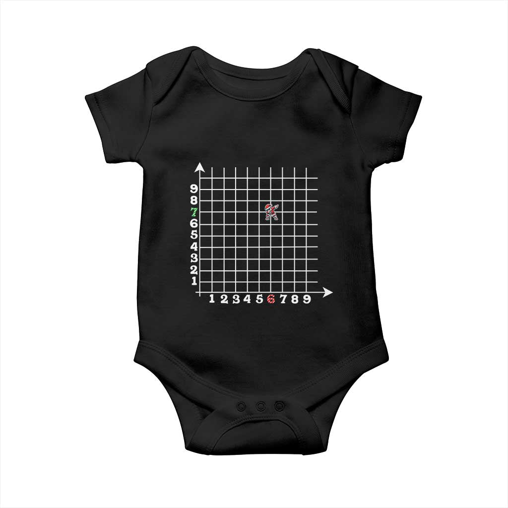 Funny 67 Math Coordinates Christmas Baby Onesie Dabbing Santa Teacher Student Six Seven Meme TS11 Black Print Your Wear