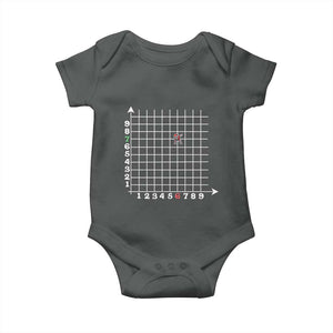 Funny 67 Math Coordinates Christmas Baby Onesie Dabbing Santa Teacher Student Six Seven Meme TS11 Dark Heather Print Your Wear