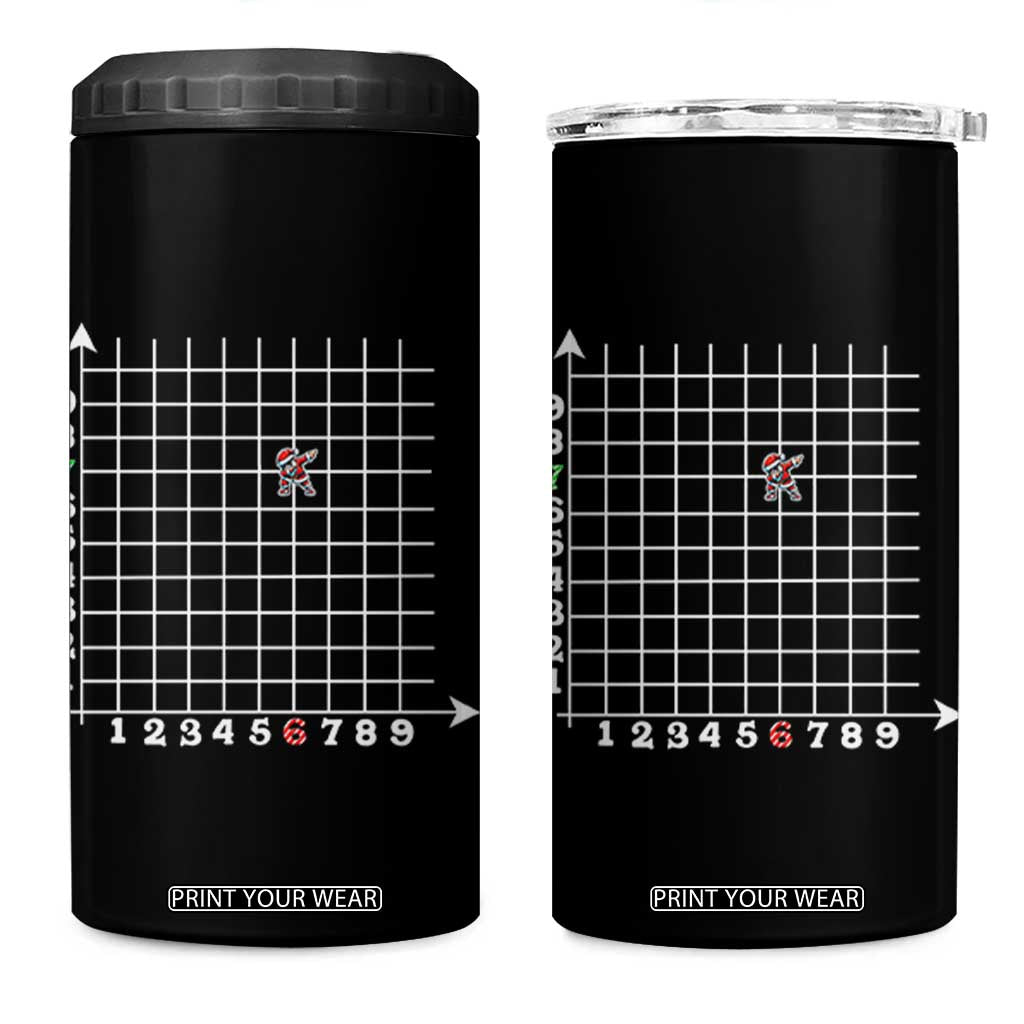 Funny 67 Math Coordinates Christmas 4 in 1 Can Cooler Tumbler Dabbing Santa Teacher Student Six Seven Meme TS11 One Size: 16 oz Black Print Your Wear