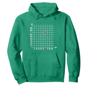 Funny 67 Math Coordinates Christmas Hoodie Dabbing Santa Teacher Student Six Seven Meme TS11 Irish Green Print Your Wear