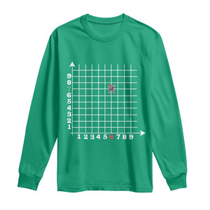 Funny 67 Math Coordinates Christmas Long Sleeve Shirt Dabbing Santa Teacher Student Six Seven Meme TS11 Irish Green Print Your Wear