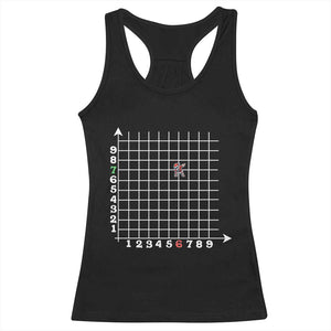 Funny 67 Math Coordinates Christmas Racerback Tank Top Dabbing Santa Teacher Student Six Seven Meme TS11 Black Print Your Wear