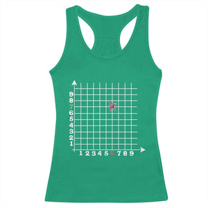 Funny 67 Math Coordinates Christmas Racerback Tank Top Dabbing Santa Teacher Student Six Seven Meme TS11 Irish Green Print Your Wear