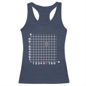 Funny 67 Math Coordinates Christmas Racerback Tank Top Dabbing Santa Teacher Student Six Seven Meme TS11 Navy Print Your Wear