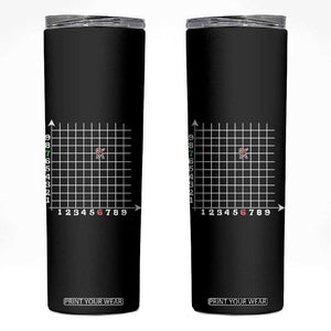 Funny 67 Math Coordinates Christmas Skinny Tumbler Dabbing Santa Teacher Student Six Seven Meme TS11 Black Print Your Wear