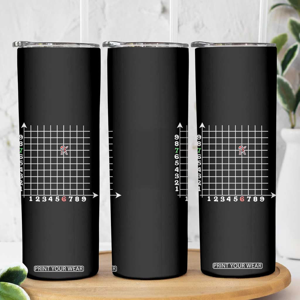 Funny 67 Math Coordinates Christmas Skinny Tumbler Dabbing Santa Teacher Student Six Seven Meme TS11 Print Your Wear