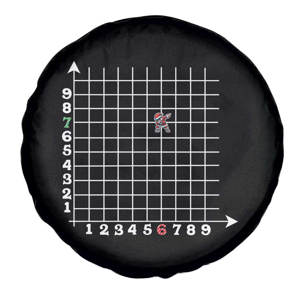 Funny 67 Math Coordinates Christmas Spare Tire Cover Dabbing Santa Teacher Student Six Seven Meme TS11 Print Your Wear