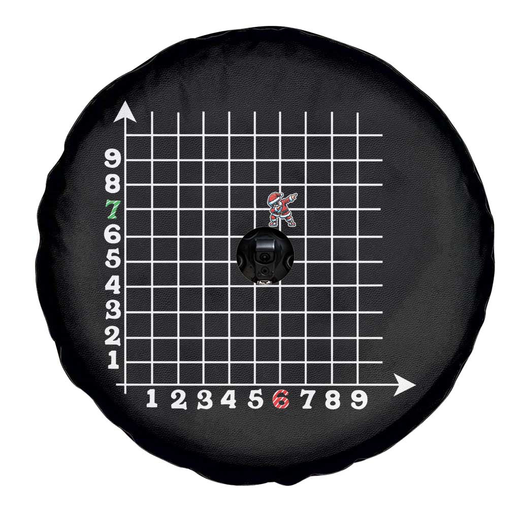 Funny 67 Math Coordinates Christmas Spare Tire Cover Dabbing Santa Teacher Student Six Seven Meme TS11 Print Your Wear