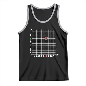 Funny 67 Math Coordinates Christmas Tank Top Dabbing Santa Teacher Student Six Seven Meme TS11 Black Athletic Heather Print Your Wear