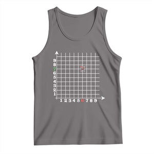 Funny 67 Math Coordinates Christmas Tank Top Dabbing Santa Teacher Student Six Seven Meme TS11 Deep Heather Print Your Wear