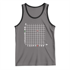 Funny 67 Math Coordinates Christmas Tank Top Dabbing Santa Teacher Student Six Seven Meme TS11 Deep Heather Black Print Your Wear