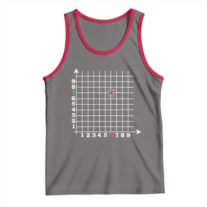 Funny 67 Math Coordinates Christmas Tank Top Dabbing Santa Teacher Student Six Seven Meme TS11 Deep Heather Red Print Your Wear