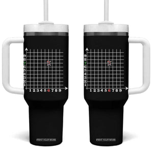 Funny 67 Math Coordinates Christmas Tumbler With Handle Dabbing Santa Teacher Student Six Seven Meme TS11 One Size: 40 oz Black Print Your Wear