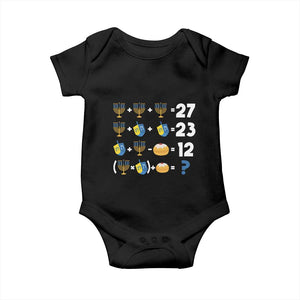 Funny Hanukkah 67 Math Baby Onesie Teacher Chanukah Six Seven Meme TS11 Black Print Your Wear