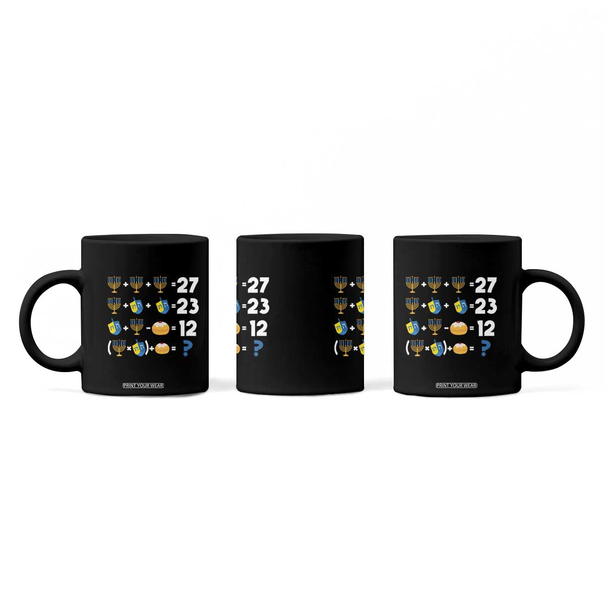 Funny Hanukkah 67 Math Coffee Mug Teacher Chanukah Six Seven Meme TS11 Print Your Wear