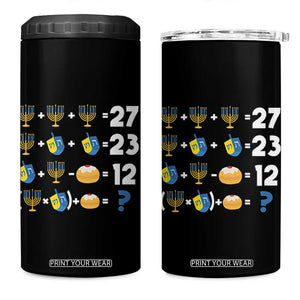 Funny Hanukkah 67 Math 4 in 1 Can Cooler Tumbler Teacher Chanukah Six Seven Meme TS11 One Size: 16 oz Black Print Your Wear