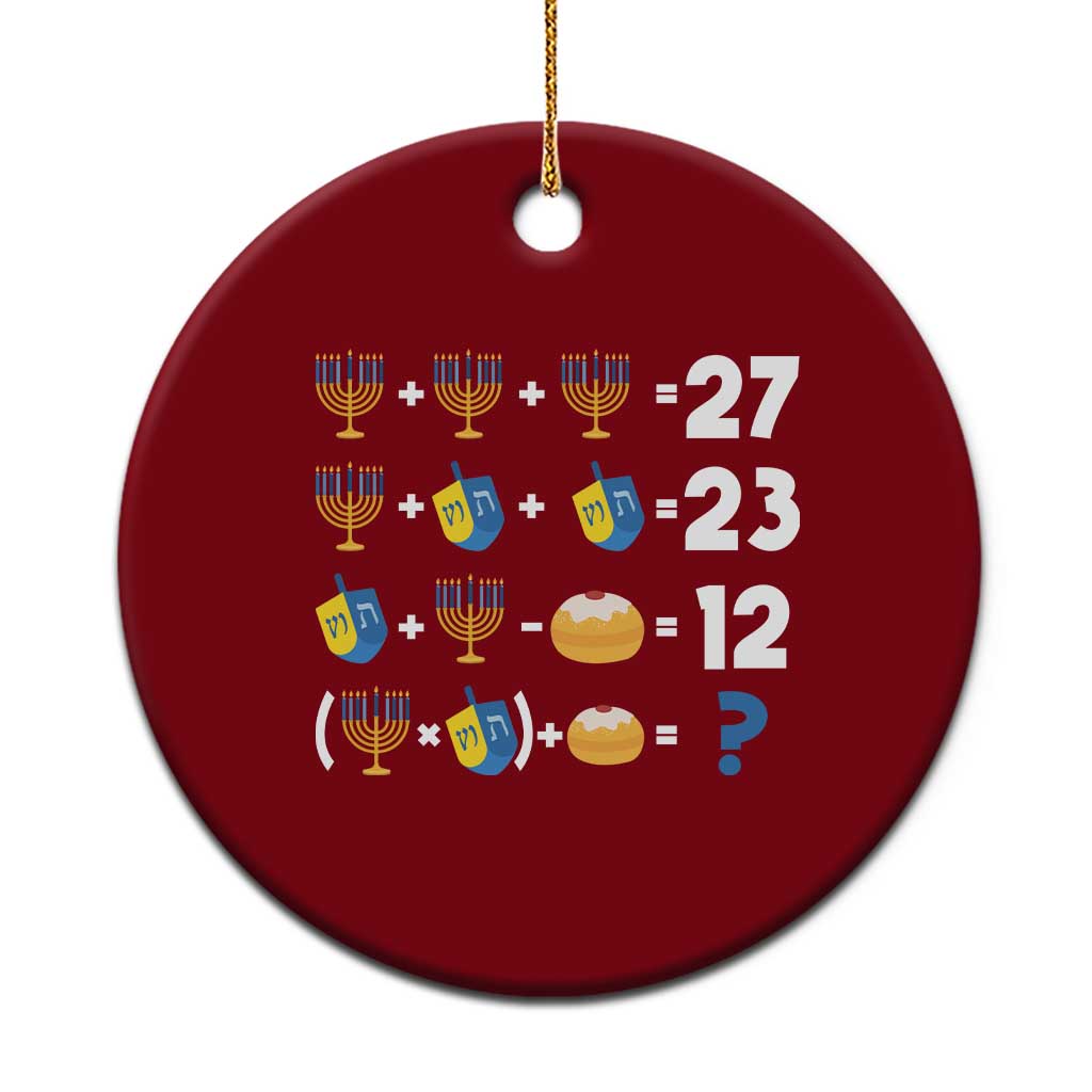 Funny Hanukkah 67 Math Ceramic Ornament Teacher Chanukah Six Seven Meme TS11 1pc Red Print Your Wear