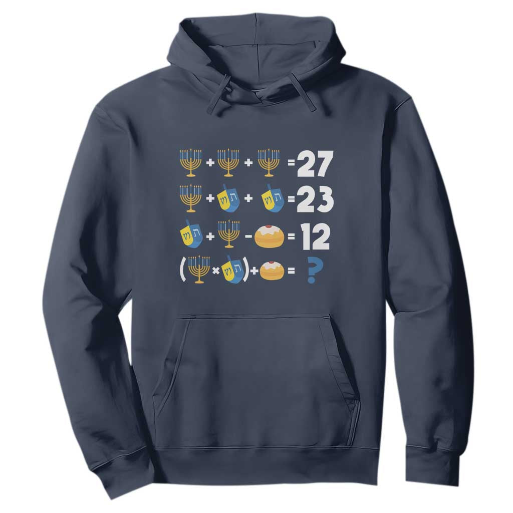 Funny Hanukkah 67 Math Hoodie Teacher Chanukah Six Seven Meme TS11 Navy Print Your Wear