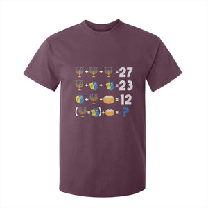 Funny Hanukkah 67 Math T Shirt For Kid Teacher Chanukah Six Seven Meme TS11 Maroon Print Your Wear