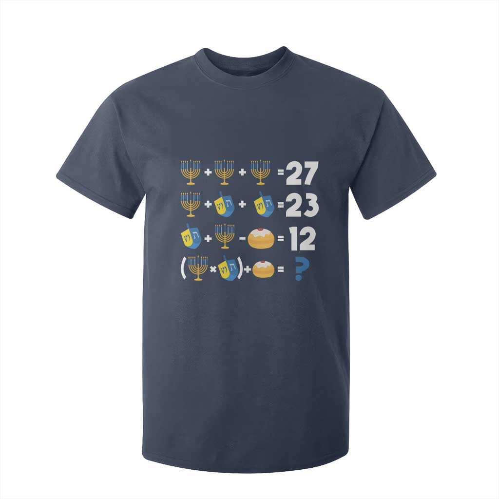 Funny Hanukkah 67 Math T Shirt For Kid Teacher Chanukah Six Seven Meme TS11 Navy Print Your Wear
