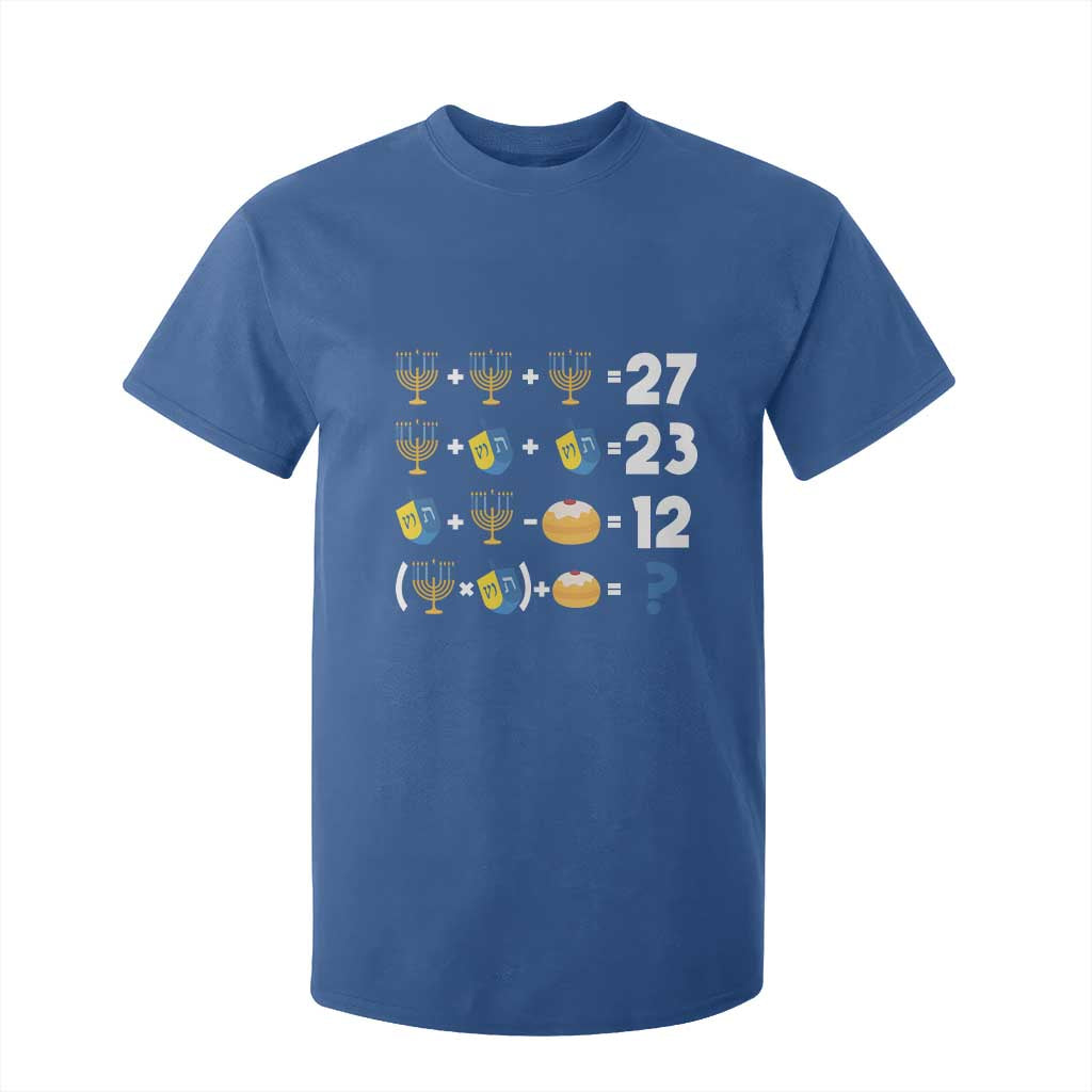 Funny Hanukkah 67 Math T Shirt For Kid Teacher Chanukah Six Seven Meme TS11 Royal Blue Print Your Wear