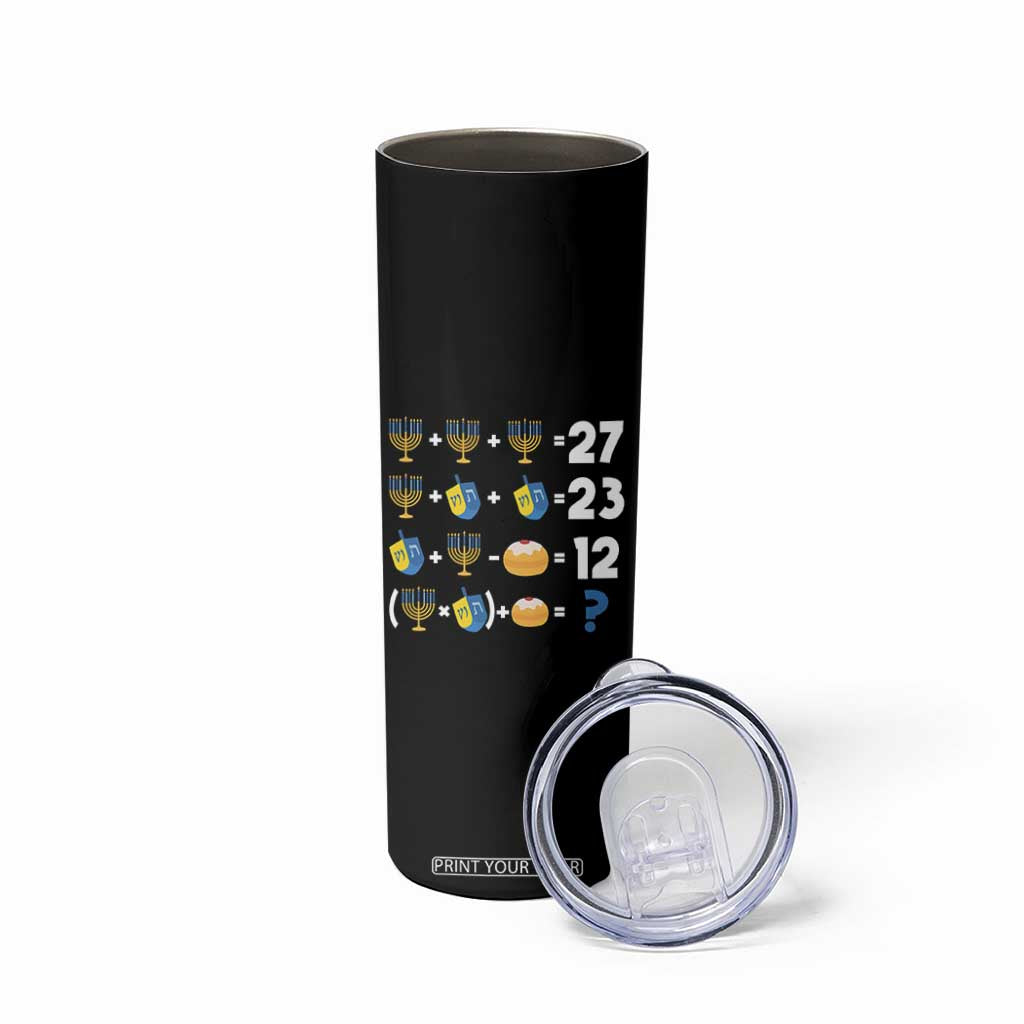 Funny Hanukkah 67 Math Skinny Tumbler Teacher Chanukah Six Seven Meme TS11 Print Your Wear