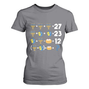 Funny Hanukkah 67 Math T Shirt For Women Teacher Chanukah Six Seven Meme TS11 Charcoal Print Your Wear