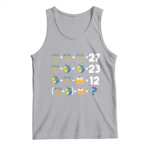 Funny Hanukkah 67 Math Tank Top Teacher Chanukah Six Seven Meme TS11 Athletic Heather Print Your Wear