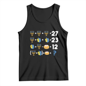 Funny Hanukkah 67 Math Tank Top Teacher Chanukah Six Seven Meme TS11 Black Print Your Wear
