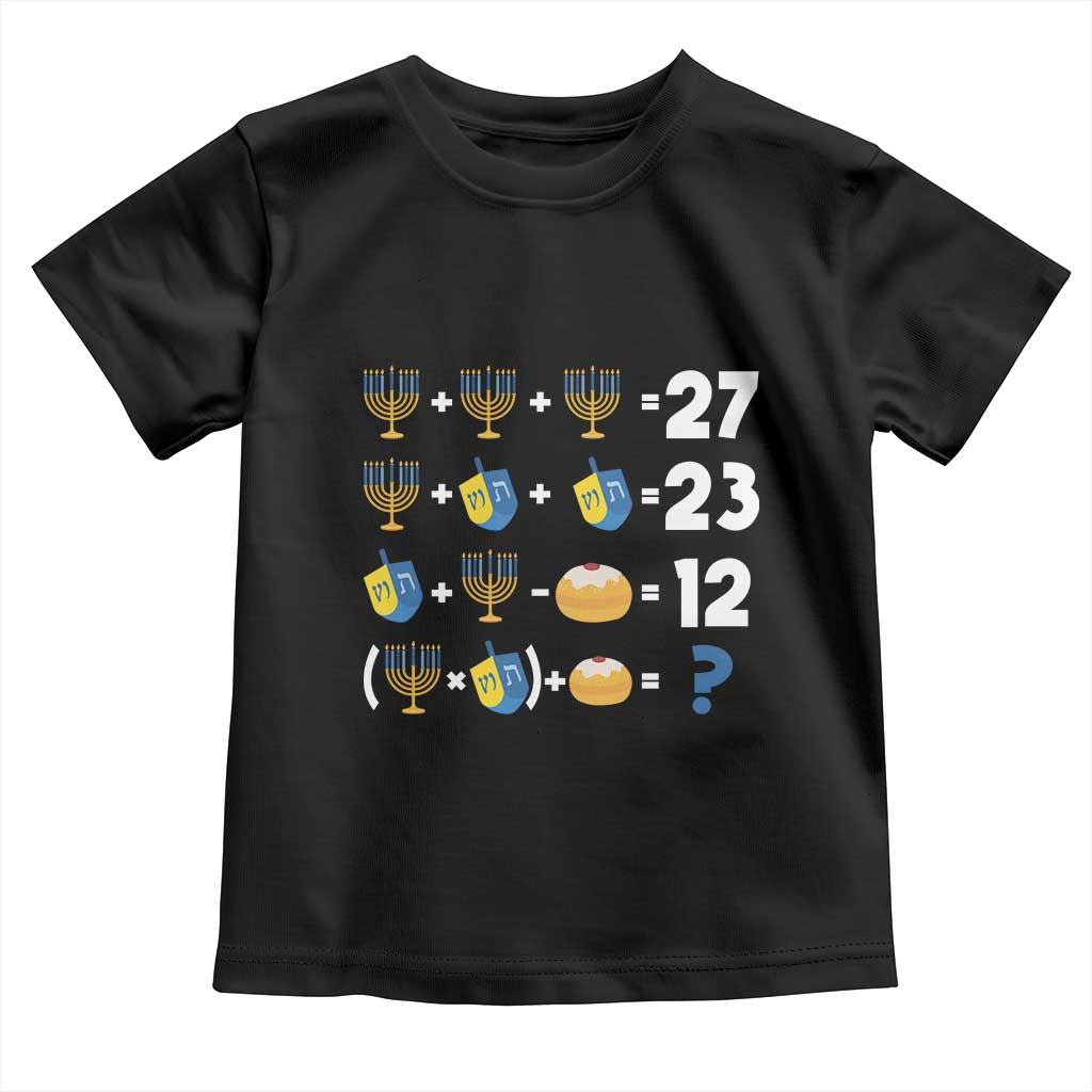 Funny Hanukkah 67 Math Toddler T Shirt Teacher Chanukah Six Seven Meme TS11 Black Print Your Wear