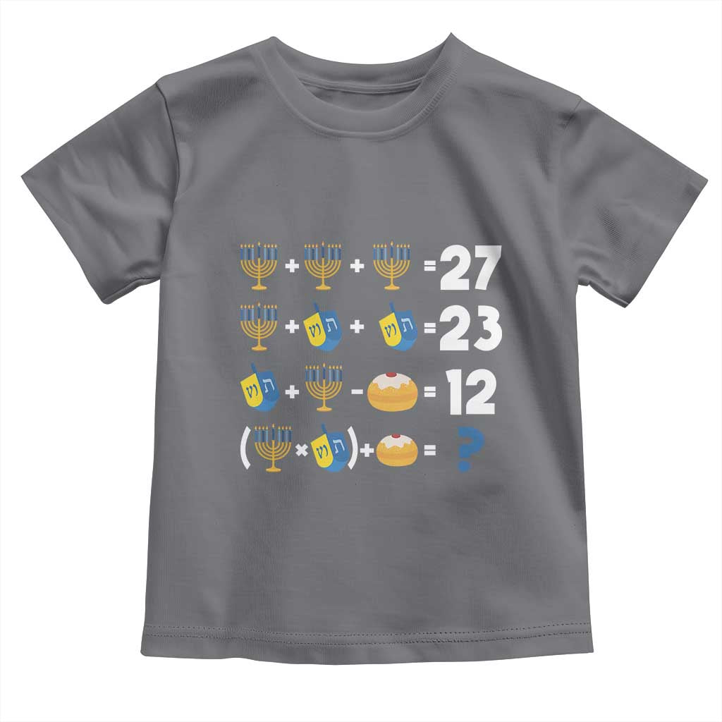 Funny Hanukkah 67 Math Toddler T Shirt Teacher Chanukah Six Seven Meme TS11 Charcoal Print Your Wear