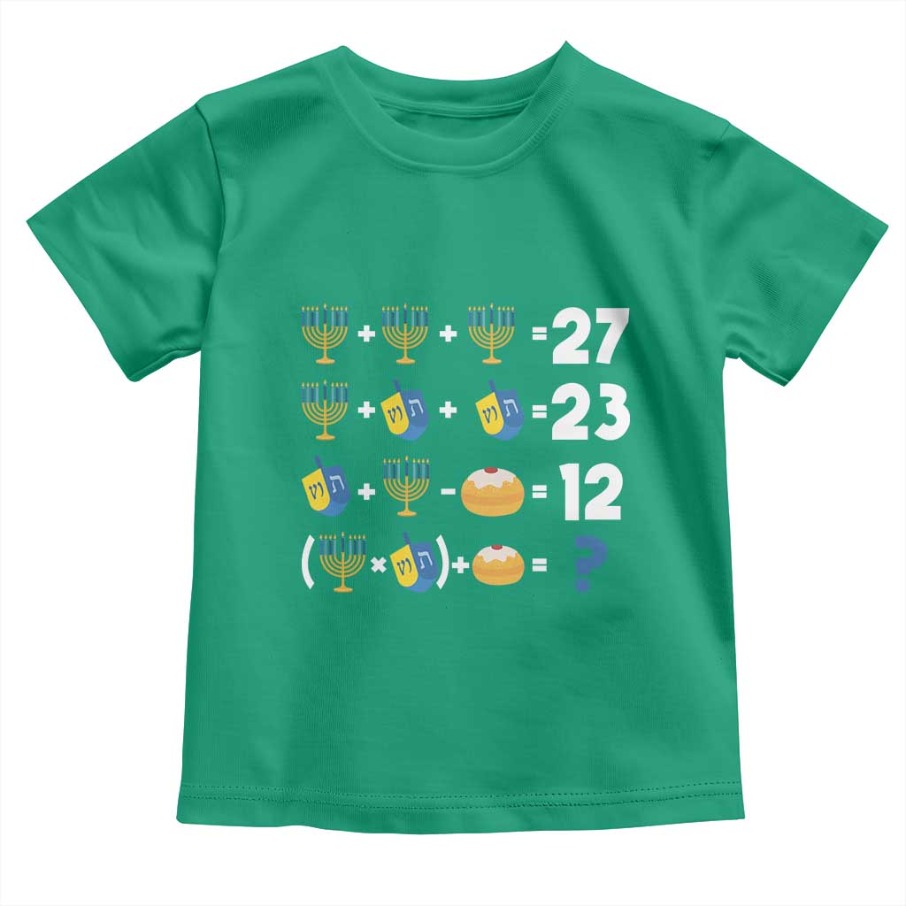 Funny Hanukkah 67 Math Toddler T Shirt Teacher Chanukah Six Seven Meme TS11 Irish Green Print Your Wear