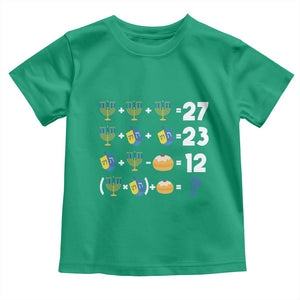 Funny Hanukkah 67 Math Toddler T Shirt Teacher Chanukah Six Seven Meme TS11 Irish Green Print Your Wear