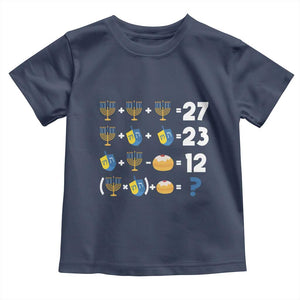 Funny Hanukkah 67 Math Toddler T Shirt Teacher Chanukah Six Seven Meme TS11 Navy Print Your Wear