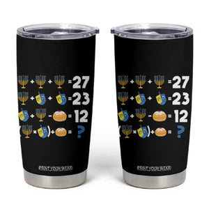Funny Hanukkah 67 Math Tumbler Cup Teacher Chanukah Six Seven Meme TS11 Black Print Your Wear