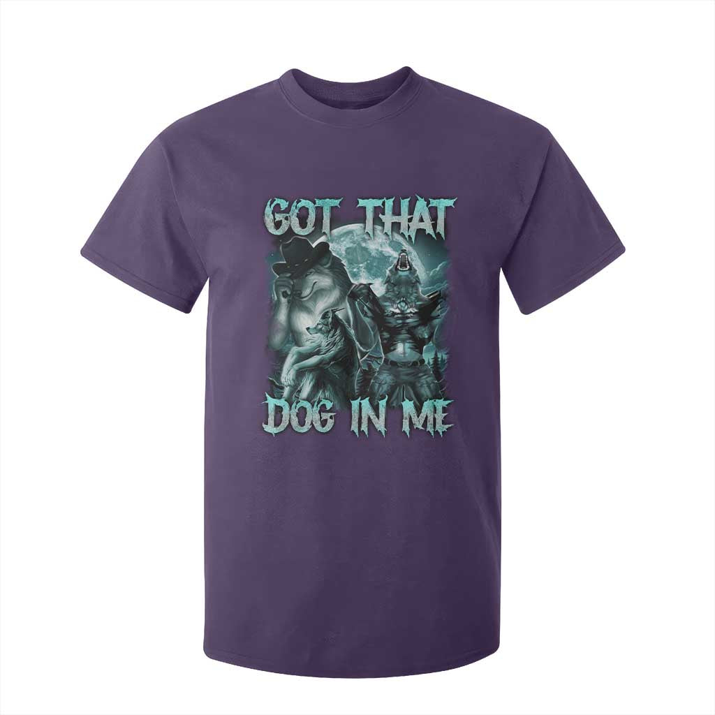 Funny Got That Dog In Me T Shirt For Kid Alpha Wolf Oddly Specific Meme TS11 Purple Print Your Wear